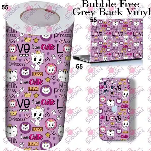 Cute Cat Printed Wrapping Skin Roll