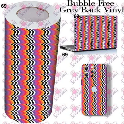 Multicolor Stripes Printed Wrapping Skin Roll