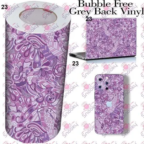 Pink Paisley Printed Wrapping Skin Roll